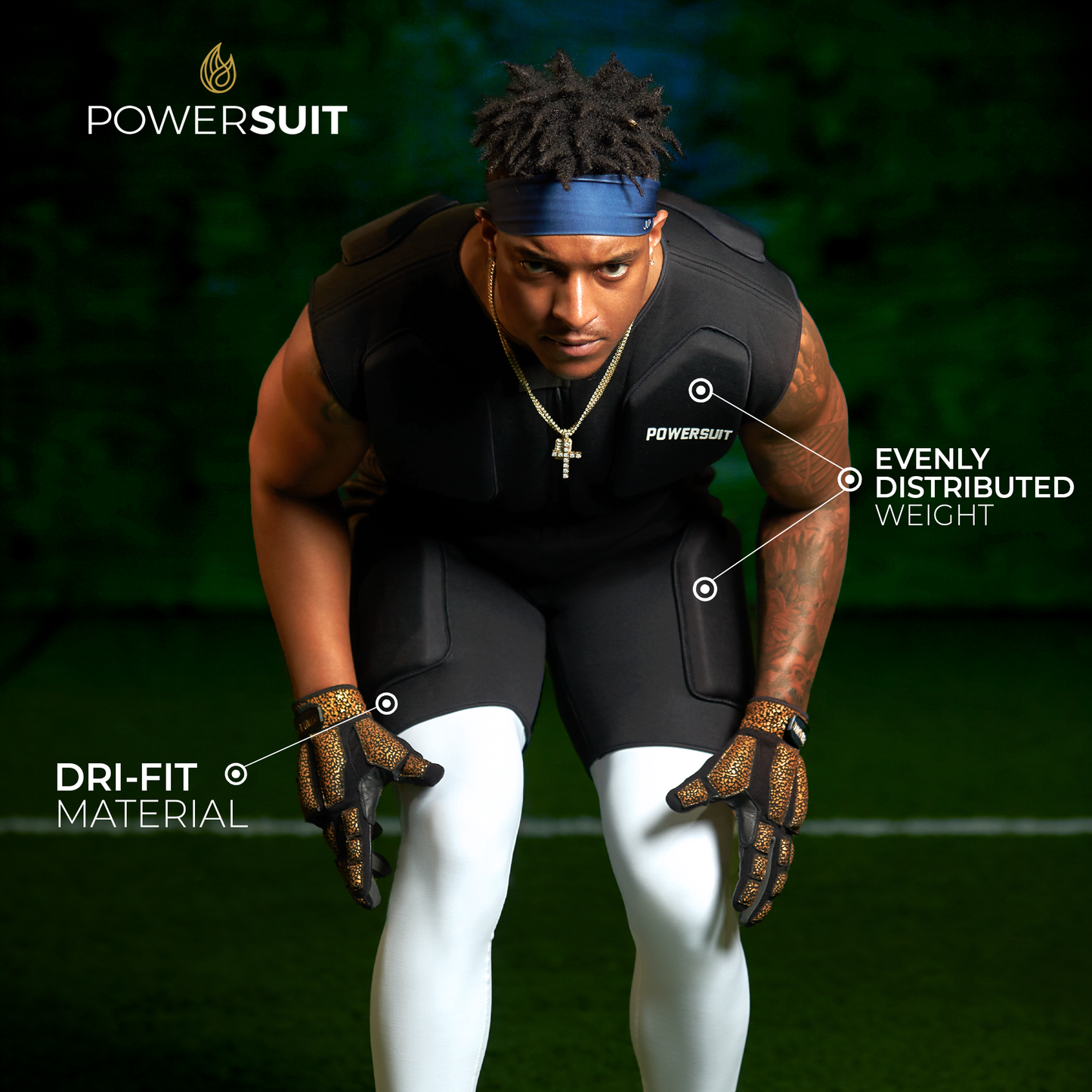 POWERHANDZ POWERSUIT: Full-Body Patented Weighted Athlete Suit - POWERHANDZ