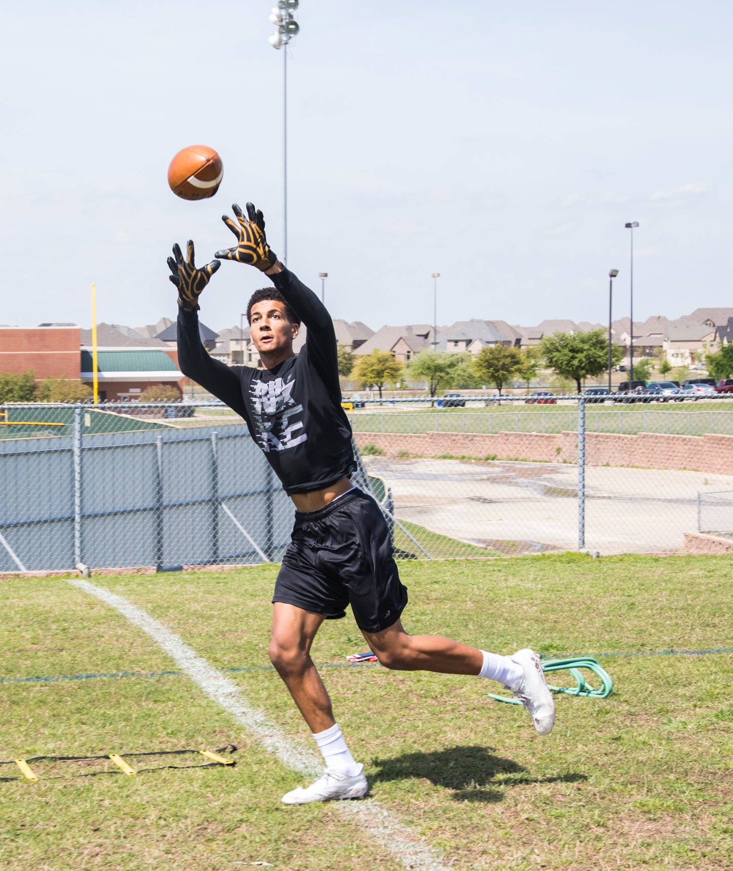 POWERHANDZ Football Anti-Grip Weighted Gloves - POWERHANDZ