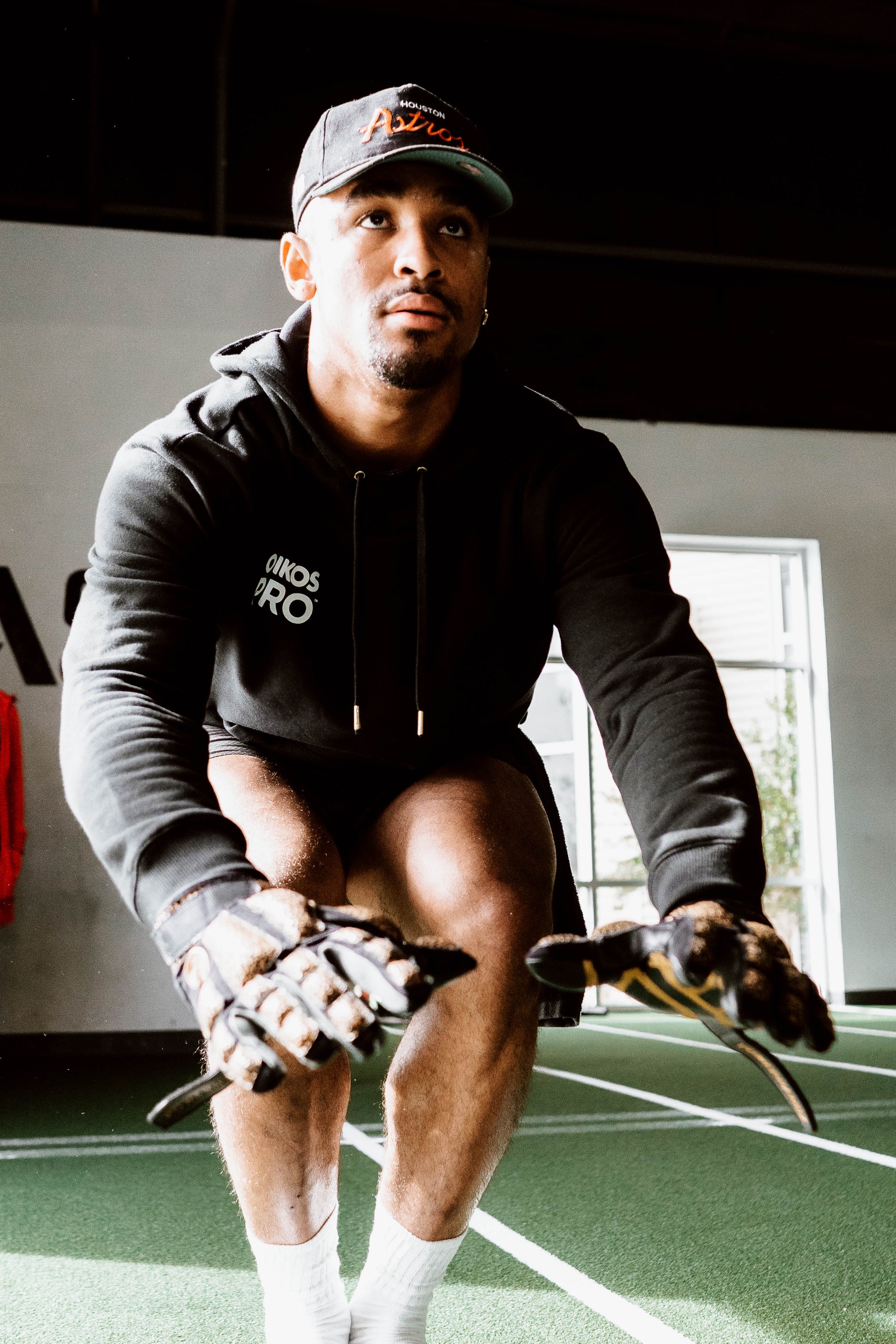 POWERHANDZ Weighted Anti-Grip Football Gloves - POWERHANDZ