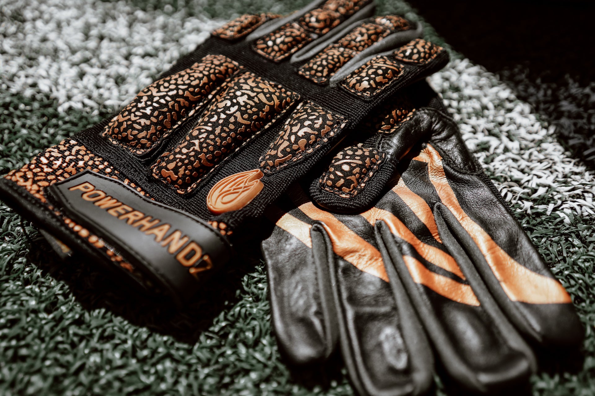 POWERHANDZ Football Anti-Grip Weighted Gloves - POWERHANDZ